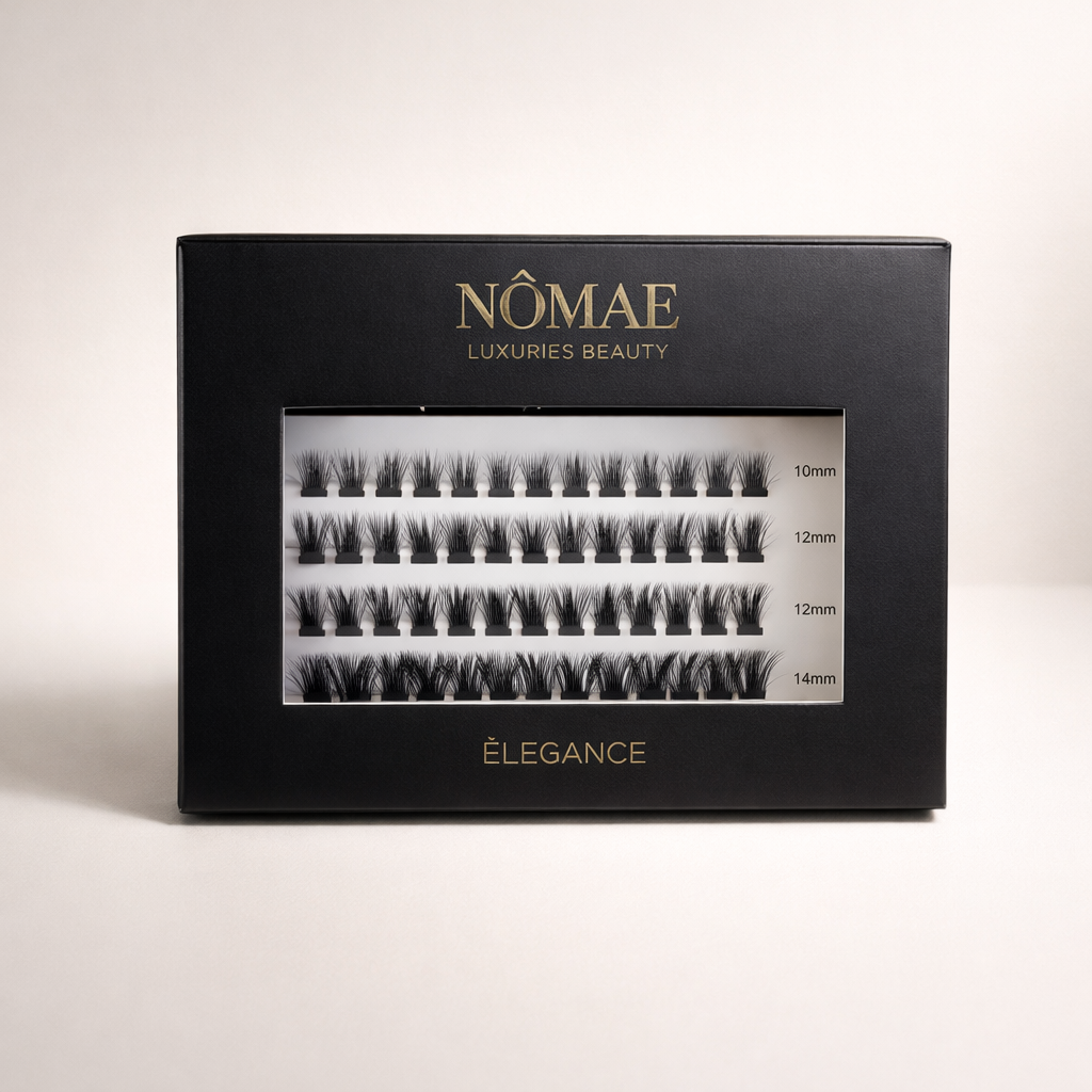 Faux Cils Press-On Noir “Élégance” NÔMAE BEAUTY