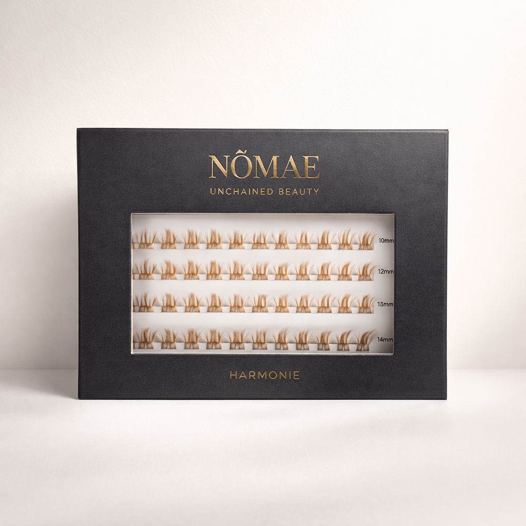 Faux Cils Press-On Marron “Harmonie” NÔMAE BEAUTY